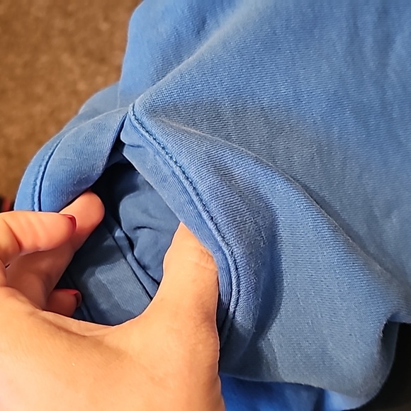 Nike mens medium sweat shorts. Blue and white - Picture 6 of 6